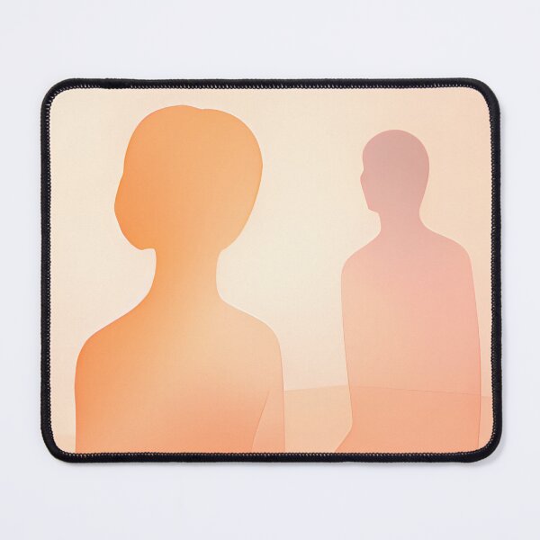 Item preview, Between Self and Silence – Abstract Face Wall Art designed and sold by Minimal Calm.