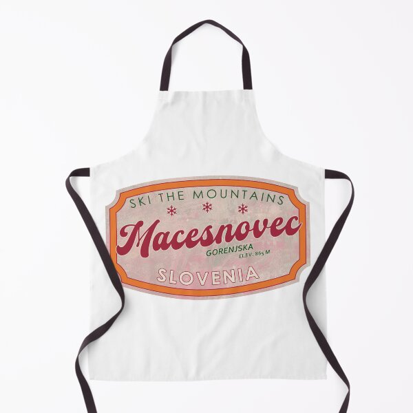 Item preview, Macesnovec, Slovenia, Gorenjska, Ski, textured skiing badge designed and sold by Wanderful-roads.
