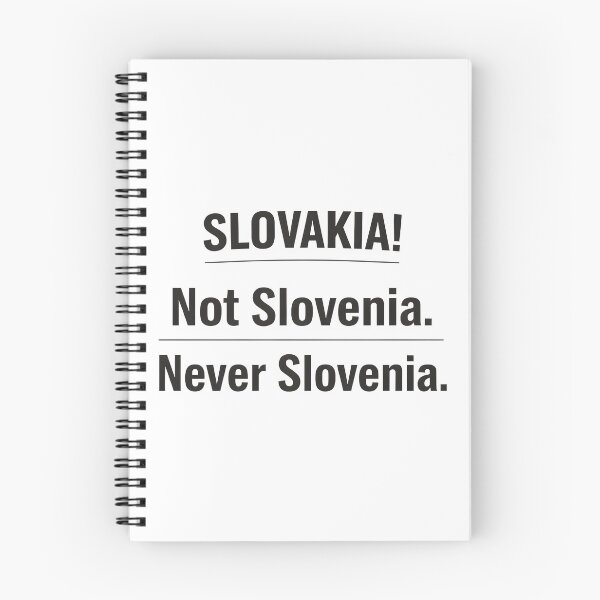 Item preview, "Slovakia Not Slovenia Never Slovenia" Funny Quote. designed and sold by The-T-In-Retro.