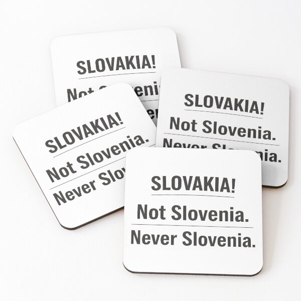 Item preview, "Slovakia Not Slovenia Never Slovenia" Funny Quote. designed and sold by The-T-In-Retro.