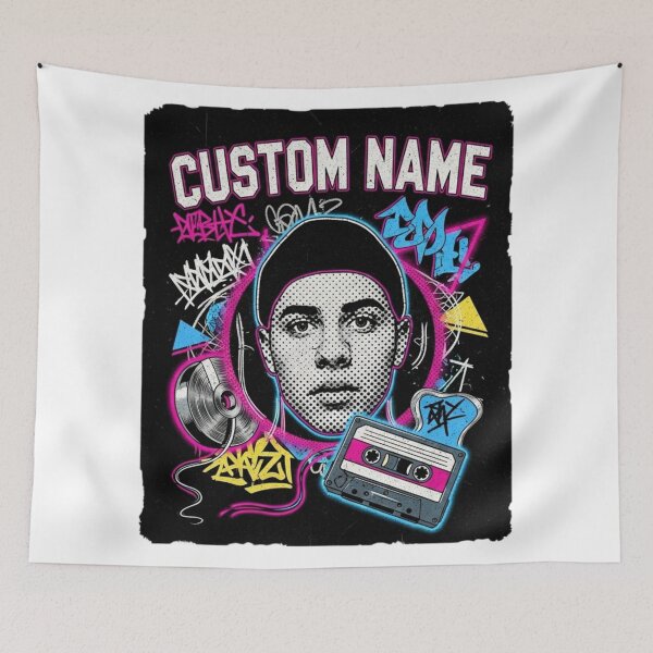 Item preview, Custom Vintage Bootleg Rap Tee - 90s Hip-Hop Custom Face Photo Graphic designed and sold by mo-carnival.