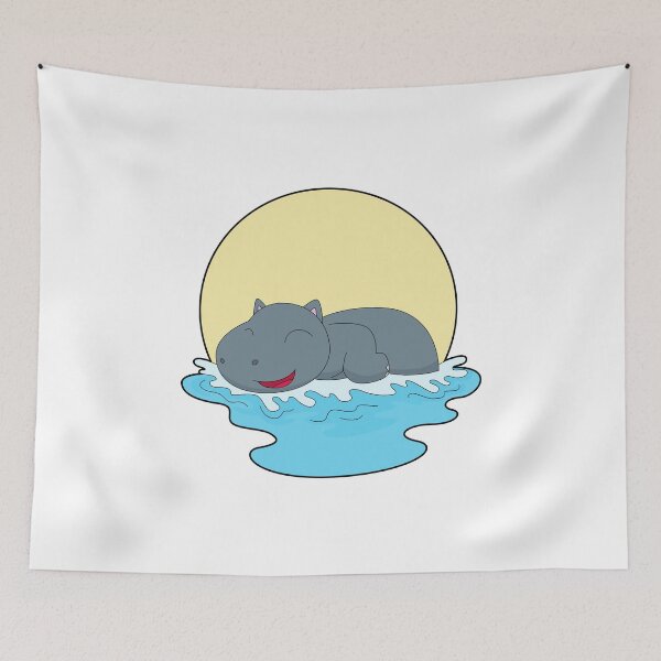 Item preview, Hippo Swimming designed and sold by Snabdesign84.