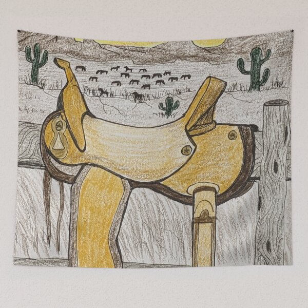 Item preview, Saddle up, let's go  designed and sold by Matt Starr Fine Art .