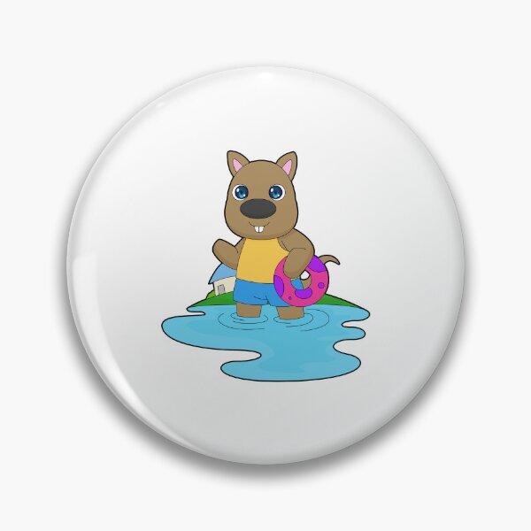 Item preview, Kangaroo Swimming Inflatable float Summer designed and sold by Snabdesign84.