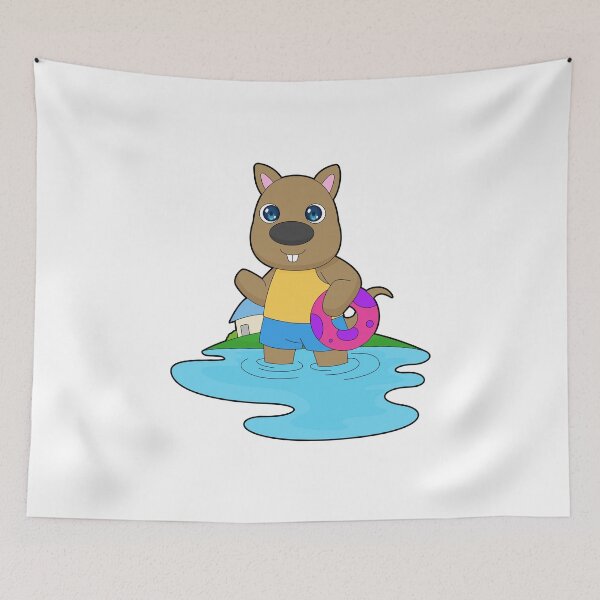 Item preview, Kangaroo Swimming Inflatable float Summer designed and sold by Snabdesign84.