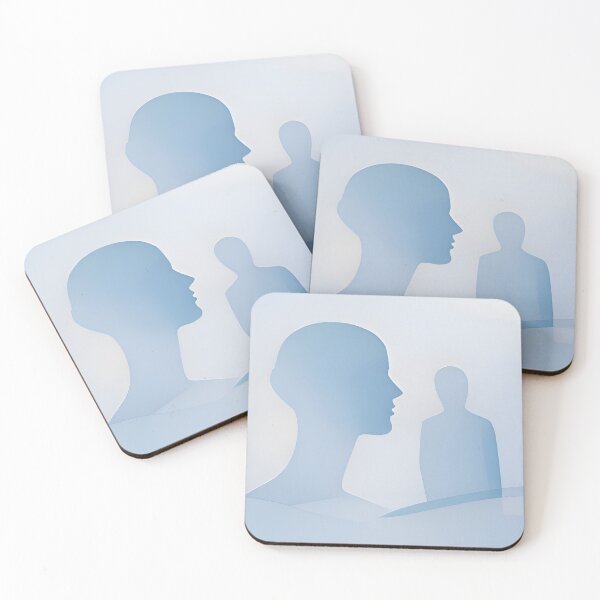 Item preview, Soft Connection – Abstract Human Relationship Art designed and sold by Minimal Calm.
