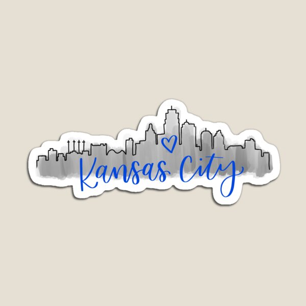 Item preview, Kansas City Skyline Blue designed and sold by Delaney  Pierce.