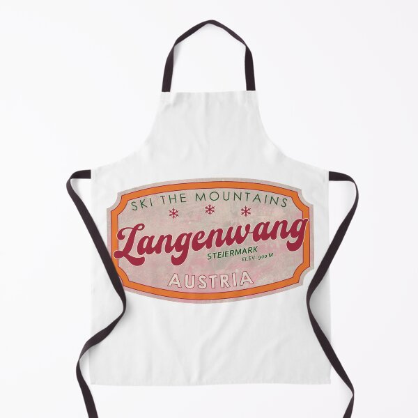 Item preview, Langenwang, Austria, Steiermark, Ski, textured skiing badge designed and sold by Wanderful-roads.