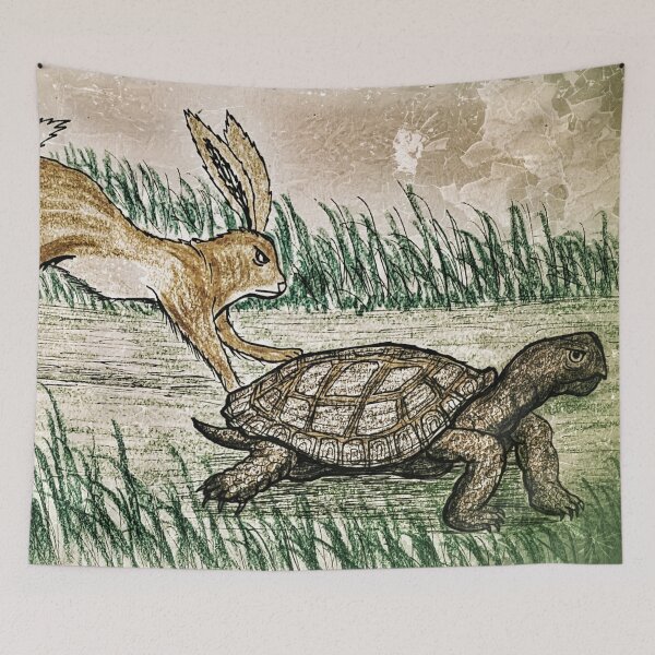 Item preview, The tortoise and the hare race designed and sold by Matt Starr Fine Art .