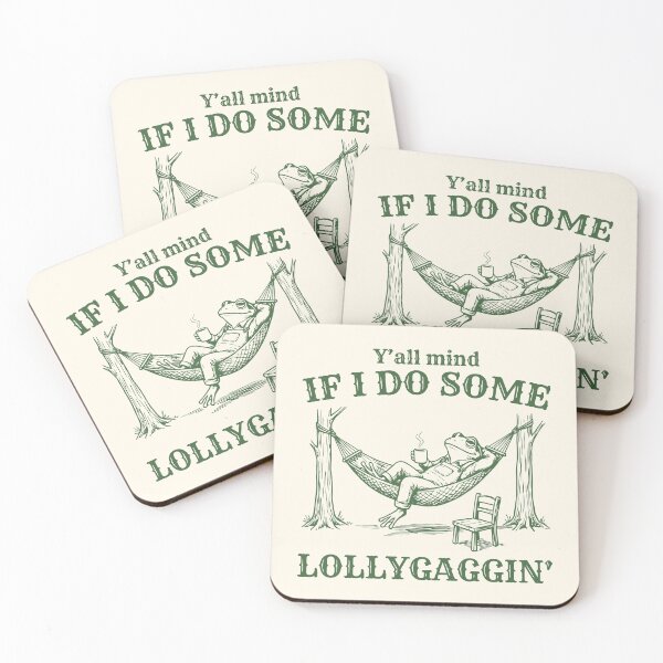 Item preview, Y'all Mind If I Do Some Lollygaggin' Funny Frog  designed and sold by Y-Vibes.