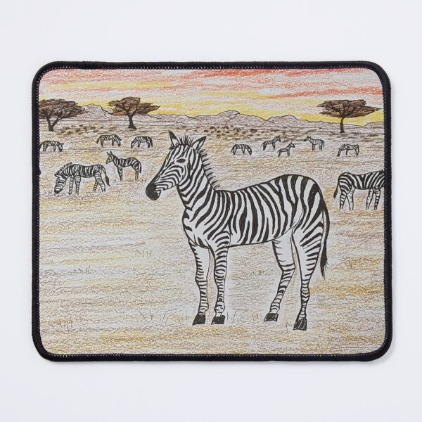 Item preview, Zebras on the savannah at sunset designed and sold by Matt Starr Fine Art .