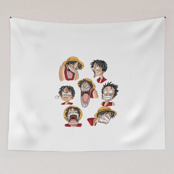 Item preview, Expresiones faciales divertidas de Monkey D Luffy designed and sold by Snowdog-Art.