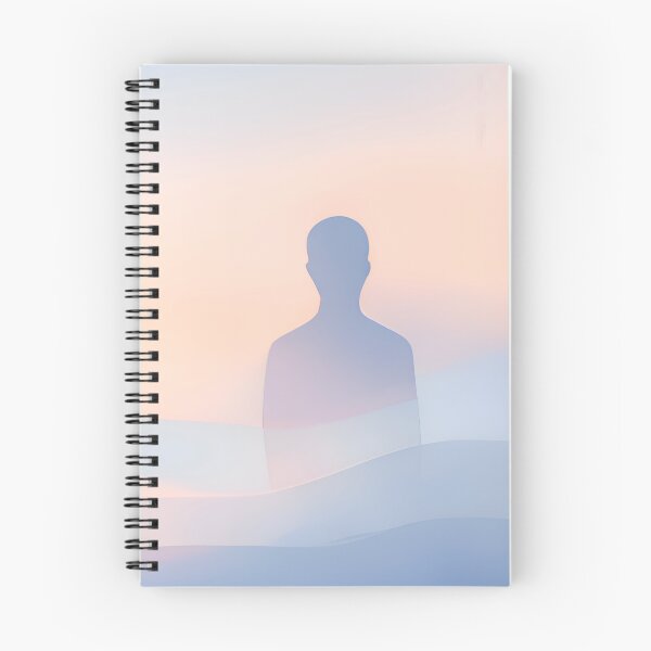 Item preview, Human Pause – Minimal Meditation Figure Art designed and sold by Minimal Calm.