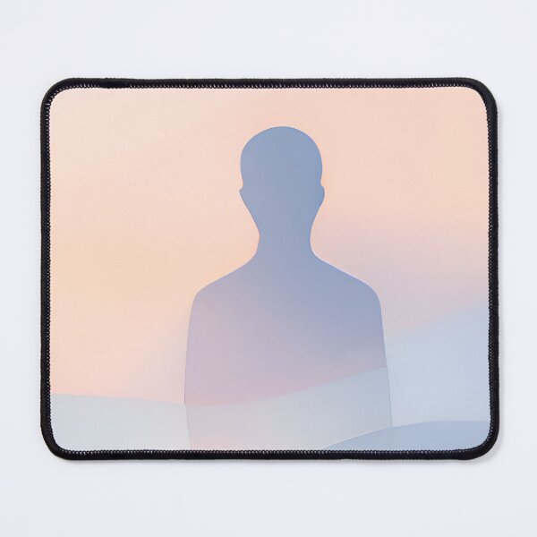 Item preview, Human Pause – Minimal Meditation Figure Art designed and sold by Minimal Calm.