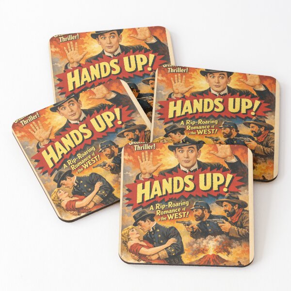 Item preview, Vintage movie poster Hands Up 1926 Wild West designed and sold by Mauswohn.