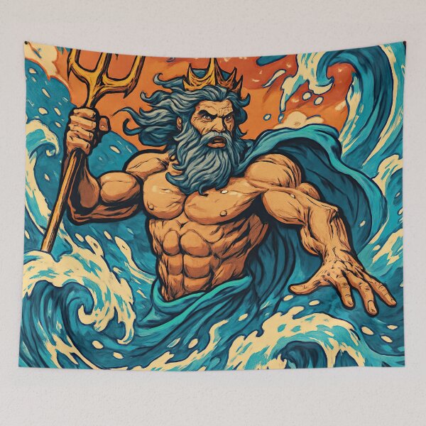 Item preview, God of water | Comics stylCartoone -  designed and sold by ComicsFactory.