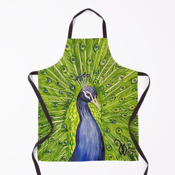 Item preview, A peacock fanning out his feathers designed and sold by Matt Starr Fine Art .