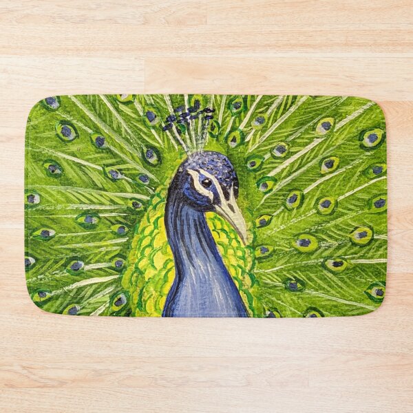 Item preview, A peacock fanning out his feathers  designed and sold by Matt Starr Fine Art .