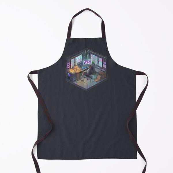 Item preview, Cozy Isometric Gamer Room - Coding Panic & Late Night Lofi Vibe designed and sold by MarCinu Art.