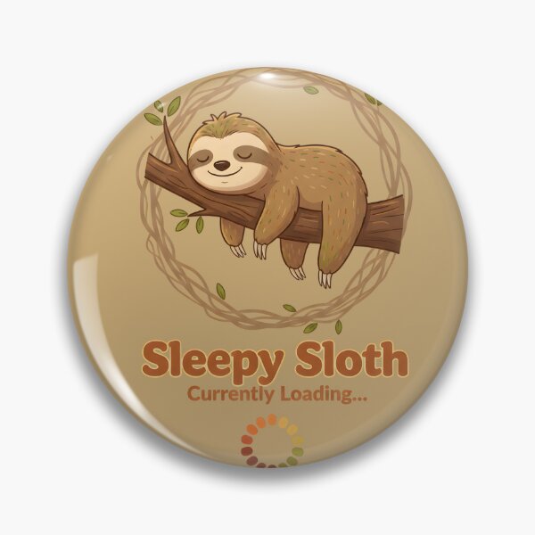 Item preview, Sleepy Sloth Loading – Funny Morning Humor designed and sold by draft & digital.