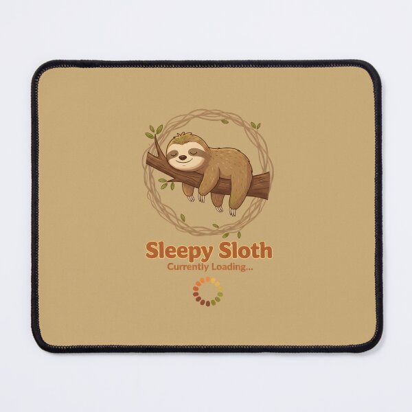 Item preview, Sleepy Sloth Loading – Funny Morning Humor designed and sold by draft & digital.