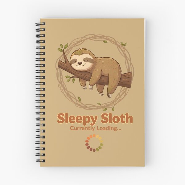 Item preview, Sleepy Sloth Loading – Funny Morning Humor designed and sold by draft & digital.