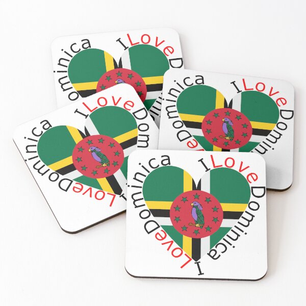 Item preview, I Love Dominica  Heart designed and sold by TheIconSmith.