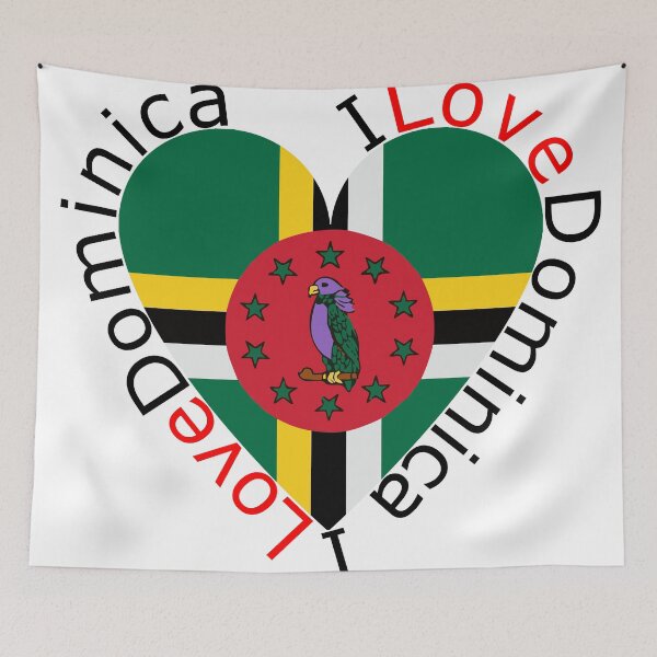 Item preview, I Love Dominica  Heart designed and sold by TheIconSmith.