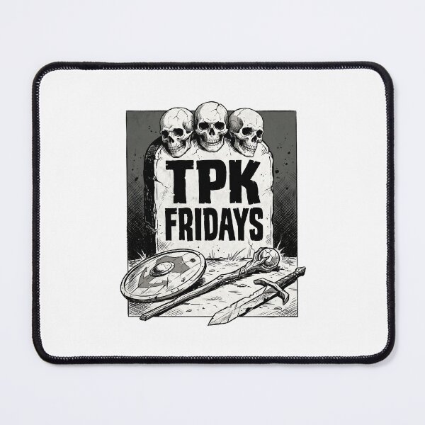 Item preview, TPK Fridays Skulls Gravestone Funny Gamer Art designed and sold by Fenay Designs.