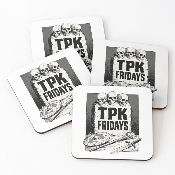 Item preview, TPK Fridays Skulls Gravestone Funny Gamer Art designed and sold by Fenay Designs.
