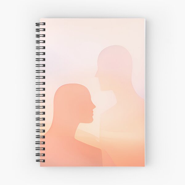 Item preview, Silent Dialogue – Abstract Human Faces Art designed and sold by Minimal Calm.