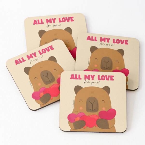 Item preview, Capybara - All my love for you designed and sold by julianamotzko.