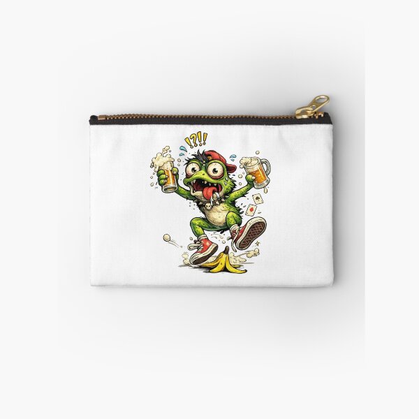 Item preview, Overworked Cartoon Frog – Relatable Funny Burnout Sticker designed and sold by mariavictoriamz.