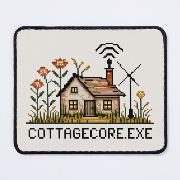 Item preview, Cottagecore Exe Pixel Art - Retro Countryside Dream designed and sold by SplashTastic.