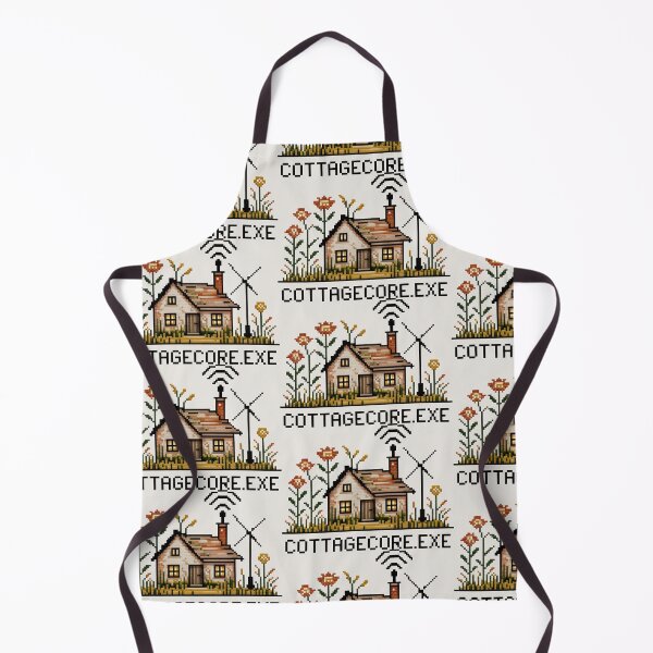 Item preview, Cottagecore Exe Pixel Art - Retro Countryside Dream designed and sold by SplashTastic.