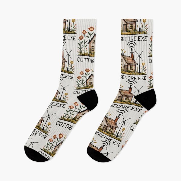 Item preview, Cottagecore Exe Pixel Art - Retro Countryside Dream designed and sold by SplashTastic.