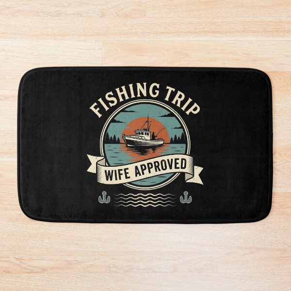 Item preview, Wife Approved Fishing Trip Vintage Sunset Fishermen & Husbands designed and sold by Emmatshirt1.