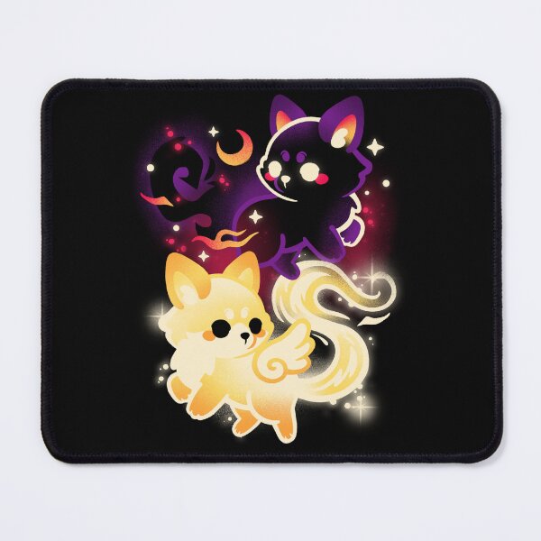 Item preview, night and day foxes kitsune designed and sold by NemiMakeit.
