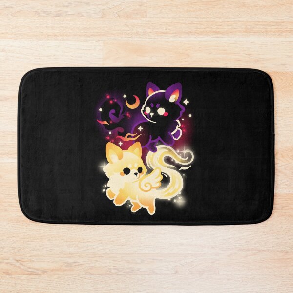 Item preview, night and day foxes kitsune designed and sold by NemiMakeit.