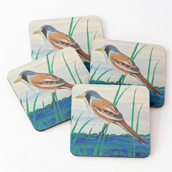 Item preview, Bearded reedling in the wetlands designed and sold by Matt Starr Fine Art .