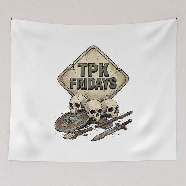 Item preview, TPK Fridays Funny Total Party Kill RPG Graphic designed and sold by Fenay Designs.
