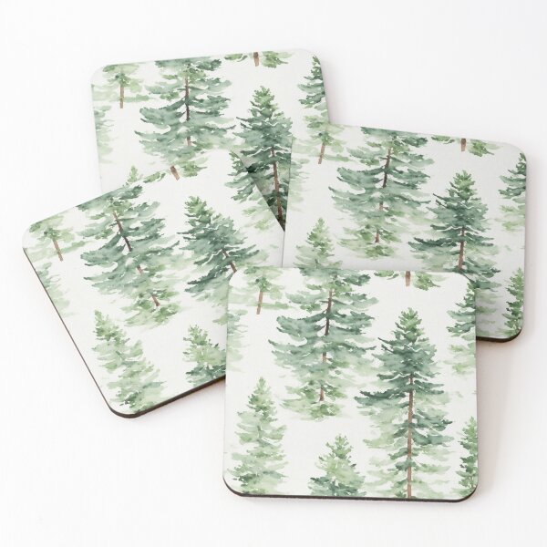 Item preview,  Mighty Pine Watercolour Seamless Pattern – Botanical Home Decor designed and sold by sana designer.