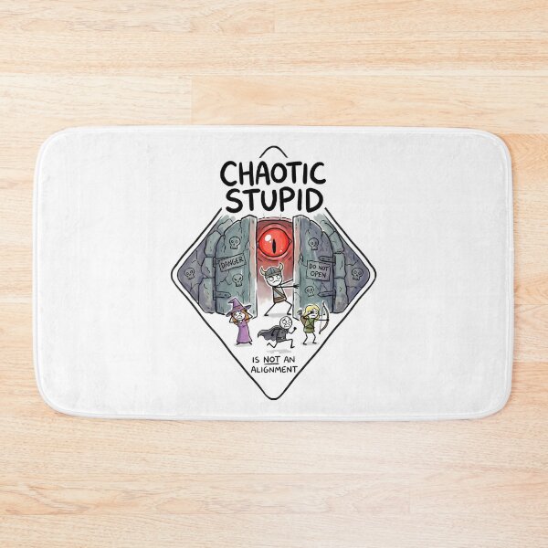 Item preview, Chaotic Stupid Is Not An Alignment Door Funny Graphic designed and sold by Fenay Designs.