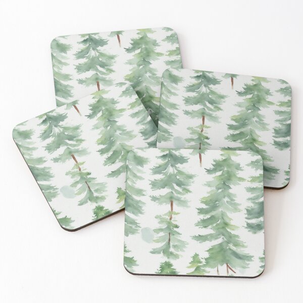 Item preview,  Mighty Pine Watercolour Seamless Pattern – Neutral Botanical Pattern designed and sold by sana designer.