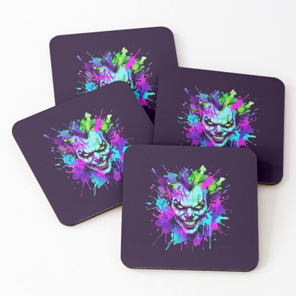 Item preview, Toxic Grin Neon Splatter – Urban Graffiti Evil Clown Aesthetic designed and sold by MarCinu Art.