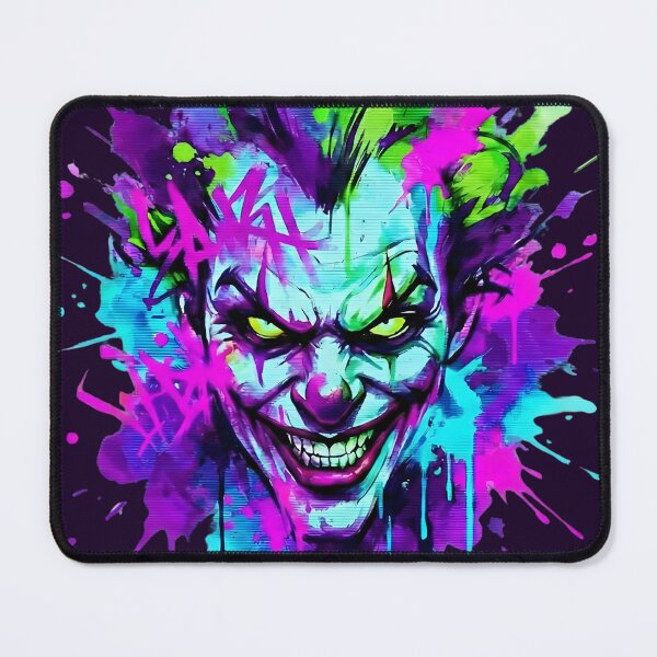 Item preview, Toxic Grin Neon Splatter – Urban Graffiti Evil Clown Aesthetic designed and sold by MarCinu Art.