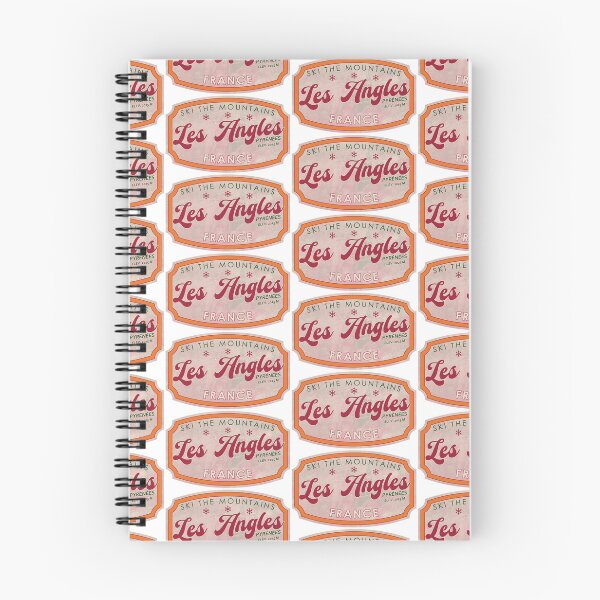 Item preview, Les Angles, France, Pyrénées, Ski, textured skiing badge designed and sold by Wanderful-roads.