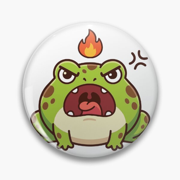 Item preview, I Choose Violence Angry Pacman Frog Meme designed and sold by Petzzz.