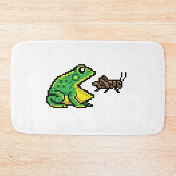Item preview, Retro Arcade Style Pacman Frog Eating Cricket designed and sold by Petzzz.