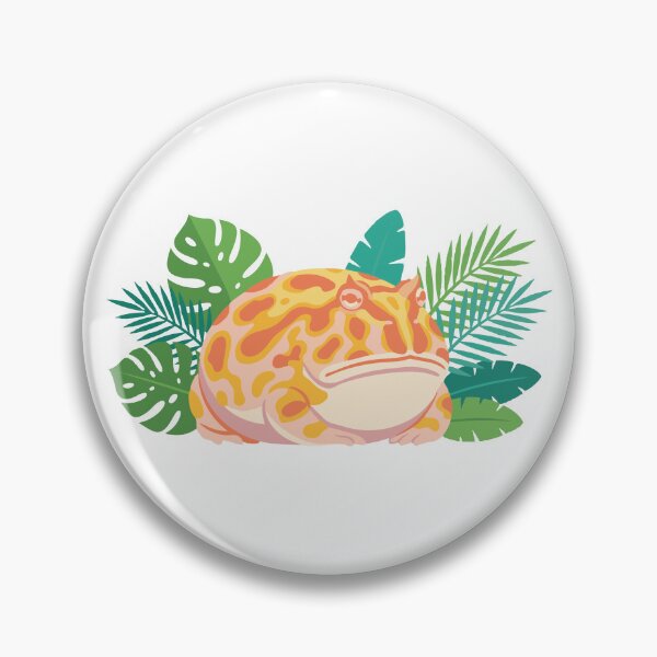 Item preview, Albino Pacman Frog Grumpy Strawberry Chonk designed and sold by Petzzz.